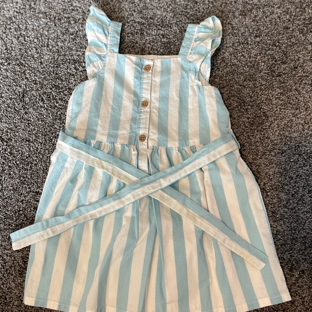 Carter's Blue and White Stripped Dress